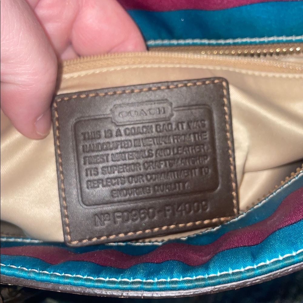 Coach Multicolor Striped Legacy Bag - Picture 9 of 16